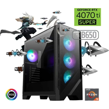 Ryzen 5 7600X 16GB Ddr5 1tb SSD Rtx 4070 Ti Super B650 Oyun