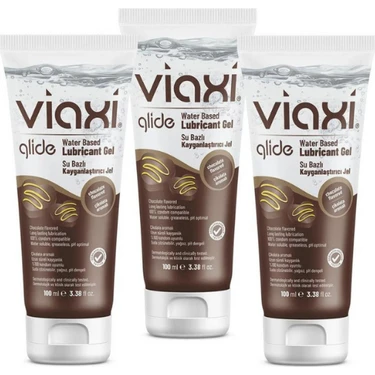 Viaxi Glide Çikolatalı Su Bazlı Kayganlaştırıcı Jel 100 ml (3