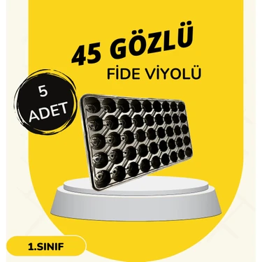 Karaoğlu Vakum Ambalaj 5 Adet 45 Göz Fide Viyol Fide Altlığı Fide Viyolü