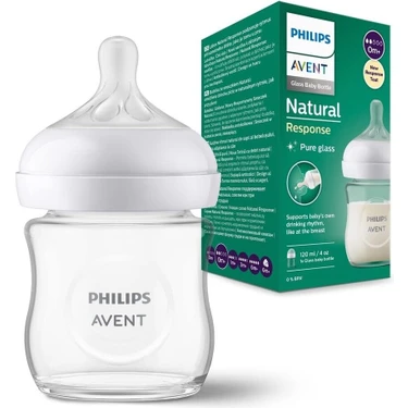 Philips Avent Natural Response Cam Biberon, 120Ml, 0+ Ay,Doğal Tepkili Biberon Emziği,