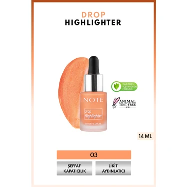 Drop Highlighter Işıltılı Likit Aydınlatıcı - 03