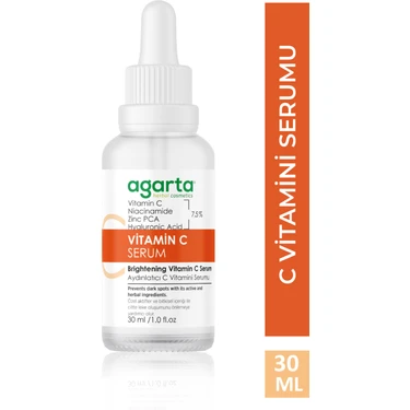 Agarta C Vitamini Serum Aydınlatıcı Koyu Leke Karşıtı (%3,5 Vitamin C, Niacinamide, Zinc