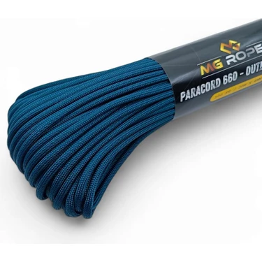MG ROPES Bileklik ve Outdoor Polyester Paracord İp 4 mm 660 Lb 30 Metre Petrol (10