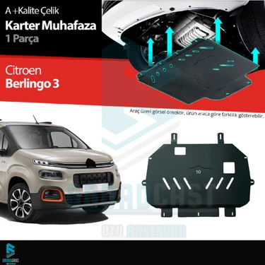 Citroen Berlingo Çelik Karter Muhafaza Koruma 2018 Üzeri A+