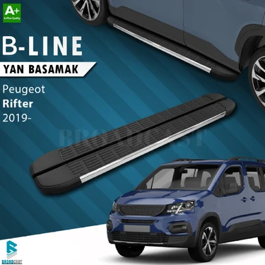 Peugeot Rifter B-Line Krom Yan Basamak 2019- Sonrası