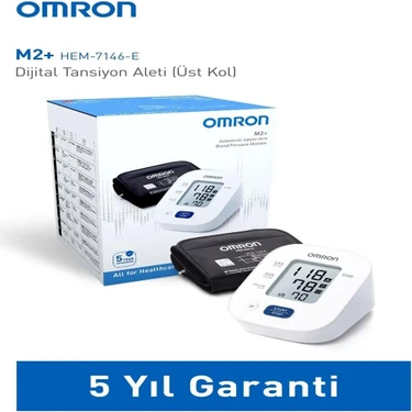 OMRON M2+ 30 Ölçüm Hafızalı Geniş Manşetli Üst Koldan Ölçer Dijital Tansiyon Aleti