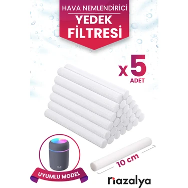 Nazalya H2O Hava Nemlendirici Buhar Makinesi Filtresi 5 Adet