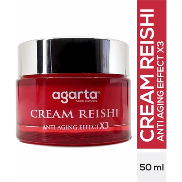 Agarta Doğal Reishi Kremi 50 ml Tüm Cilt Tipleri İçin Canlandırıcı Yenileyici