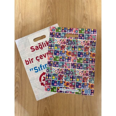 Ecoplast Mağaza Poşeti Takviyeli Renkli 3no 33X45CM Ebatında