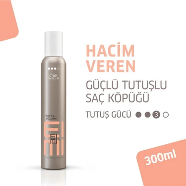 Wella Eimi Extra Volume Güçlü Tutuşlu Hacim Veren Şekillendirici Saç Köpüğü 300
