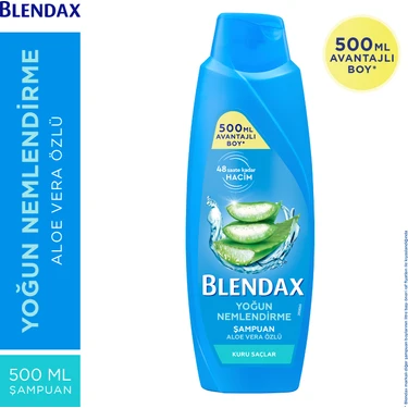 Blendax Yoğun Nemlendirme Aloe Vera Özlü Şampuan 500