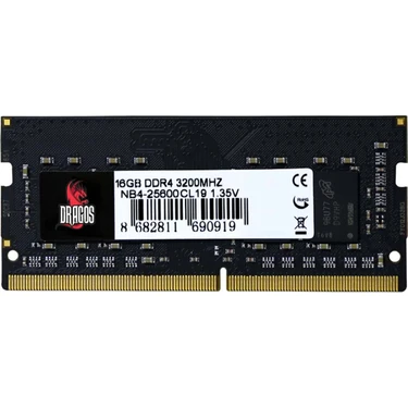Dragos Frostier M 16GB DDR4 3200MHz Notebook Ram Yüksek Performans ve Düşük