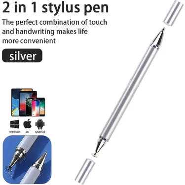 Fibaks 2in1 Dokunmatik Stylus Disk Pen ve Tükenmez Tablet Kalemi Telefon Tüm Dokunmatik Ekranlara