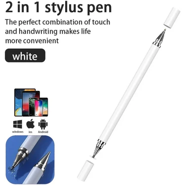 Fibaks 2in1 Dokunmatik Stylus Disk Pen ve Tükenmez Tablet Kalemi Telefon Tüm Dokunmatik Ekranlara