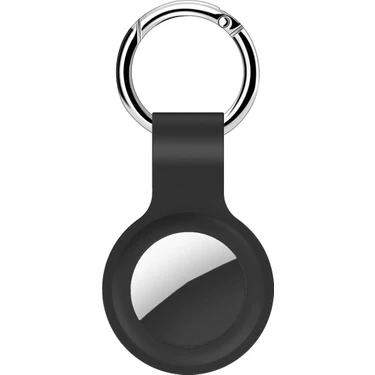 Fibaks Apple Airtag Uyumlu Kılıf Anahtarlık Tam Koruma Klasik Yumuşak