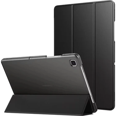 Fibaks Samsung Galaxy Tab A7 Lite T220 T225 Kılıf Pu Deri Ön Arka Tam Koruma Standlı Katlanabilir