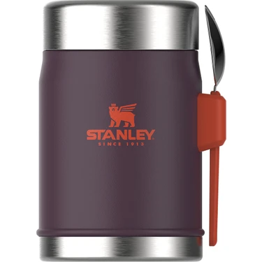 Stanley Classic Paslanmaz Çelik Mor Yemek Termosu Kaşıklı