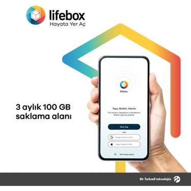 Lifebox 3 Aylık 100 GB Saklama