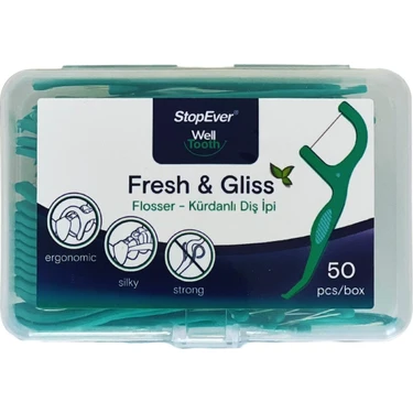 Stopever Well Tooth – Fresh & Gliss – Kürdanlı Diş Ipi Plastik