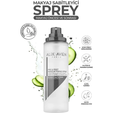 Alix Avien Pre&Post Makeup Fixing Spray - Makyaj Öncesi Ve Sonrası Makyaj Sabitleyici