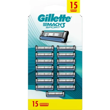 Gillette Mach 3 Sport Tıraş Bıçağı 15'li