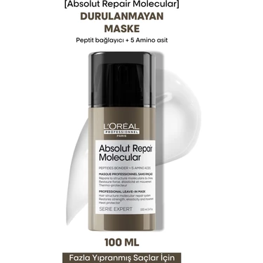 L'Oréal Professionnel Serie Expert Absolut Repair Molecular Durulanmayan Saç Bakım Maskesi