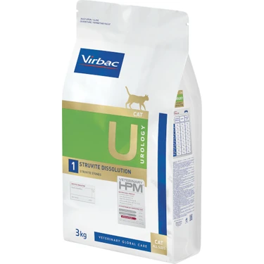 Virbac Urology - Struvite Dissolution (U1) Kedi Kuru Maması 3