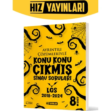 Hız Yayınları 8. Sınıf Konu Konu LGS Çıkmış Sınav Soruları 2018 -