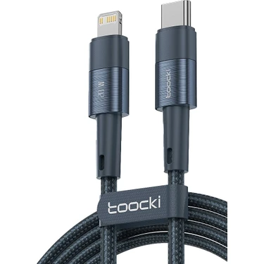 Toocki TQ-X08FL 1m 20W Hasırlı Type-C To Lightning Pd Hızlı Şarj