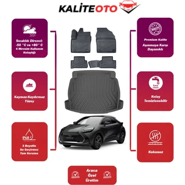 Toyota Chr 2025 Model Bagaj Havuzu+4d Araca Özel Havuzlu Fiyatı