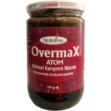 Overmax Atom Bitkisel Karışımlı Macun 750