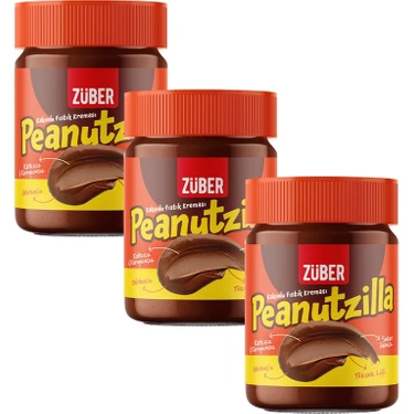 Züber Peanutzilla Kakaolu Fıstık Kreması x 3