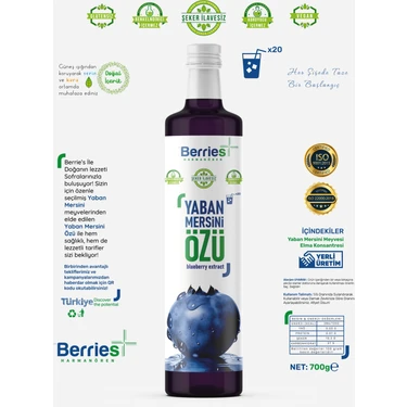 Berrie's Yaban Mersini Özü 700 gr Fiyatı - Taksit Seçenekleri