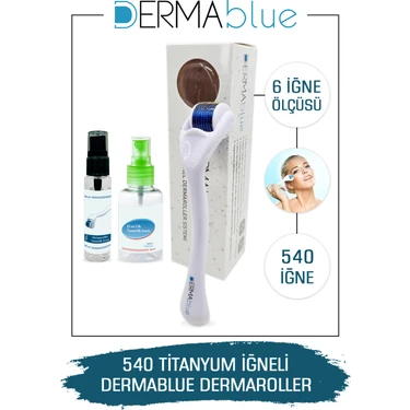 Dermablue Dermaroller 540 Titanyum İğneli Derma