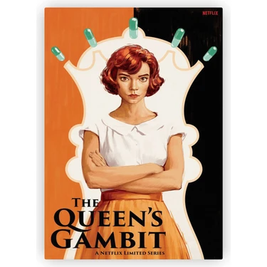 Zinbooz The Queen's Gambit Ahşap Poster 20 x 29