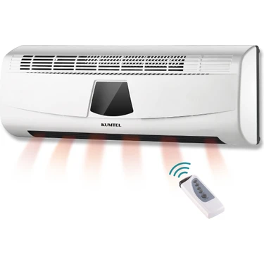 Kumtel 2000 Watt Duvara Monte Elektrikli Isıtıcı Beyaz Renk Enerji Tasarruflu