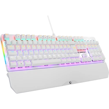 Rampage KB-R86 Umbra Beyaz Rainbow Red Switch Full Mekanik Klavye Gaming Klavye Oyuncu Klavye