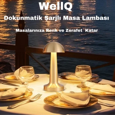 Wellq Şarjlı Dokunmatik Masa Lambası