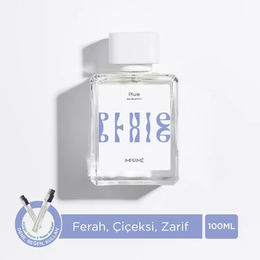 Imprimé Pluie EDP Unisex Parfüm 100 ml | Ferah Çiçeksi | Bergamot, Pembe Biber, Yağmur, Gül,