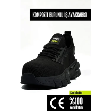 Profnex Kompozit Burunlu Spor Model İş Ayakkabısı - Darbe Emici Shock