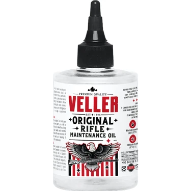 VELLER Silah Temizleme ve Bakım Yağı " Tüfek ve Tabanca " Uygun Bakım " Silah Yağı " 100 ml 3.38 Us