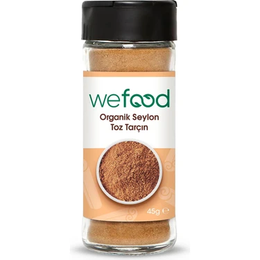 Wefood Organik Seylon Tarçın Tozu 45 gr