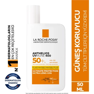 La Roche-Posay Anthelios  Invisible Fluid 50 Faktör Güneş Kremi 50