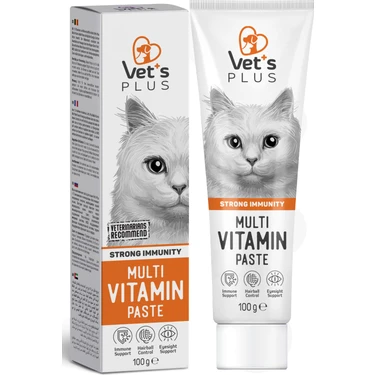 Vet's Plus Multivitamin Malt Macun 100gr (Yetişkin Kediler için Multivitamin