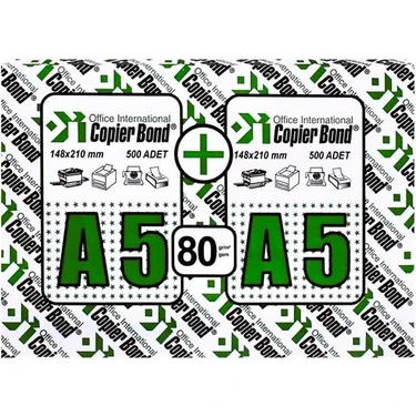 Copier Bond A5 Fotokopi Kağıdı 5000 sayfa (1koli=5
