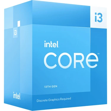 Intel Core i3 13100F 3.40GHz 4 Çekirdek 12MB Önbellek LGA1700 Soket 10nm Kutulu Box