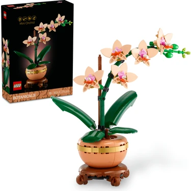 LEGO® Botanicals Mini Orkide 10343 - Yetişkinler için Dekoratif Çiçek Yapım Seti (274