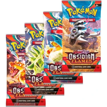 Abetto Market Pokemon Obsıdıan Flames Scarlet&vıolet Seri 4 Paket Pokemon Oyun