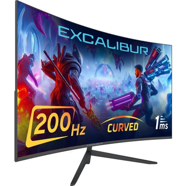 Casper Excalibur M.E27FHD-G 27" 200HZ 1MS 300NIT (HDMI+Display Port) Curved Freesync + G-Sync FHD