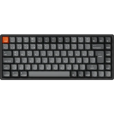 Keychron K2 Max %75 Rgb Türkçe Kablosuz Alüminyum Çerçeve Karbon Siyah Mekanik